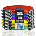 Seismic Audio Balanced XLR Patch Cable 6-Pack