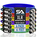 Seismic Audio Balanced XLR Patch Cable 6-Pack
