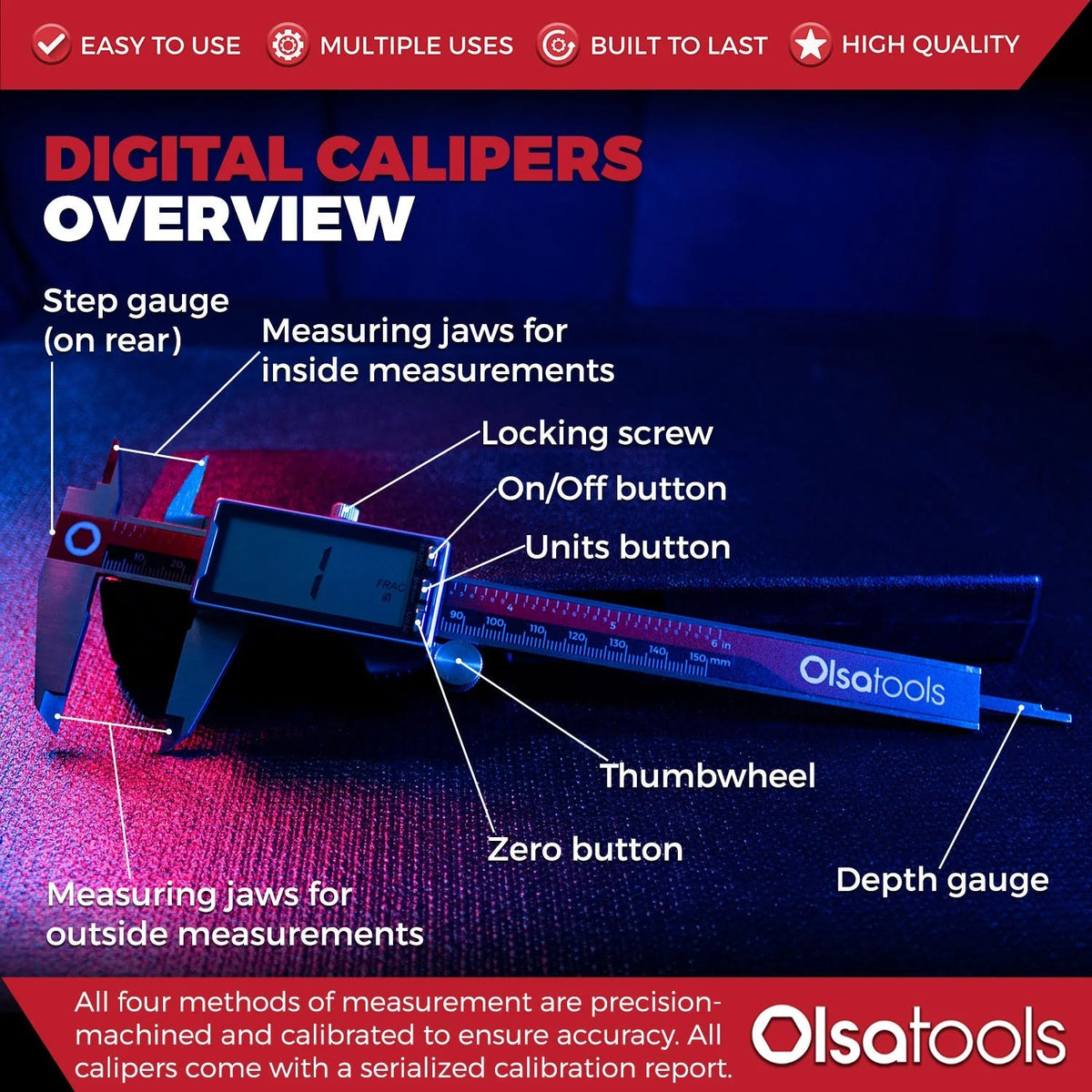 Olsa Tools Digital Caliper