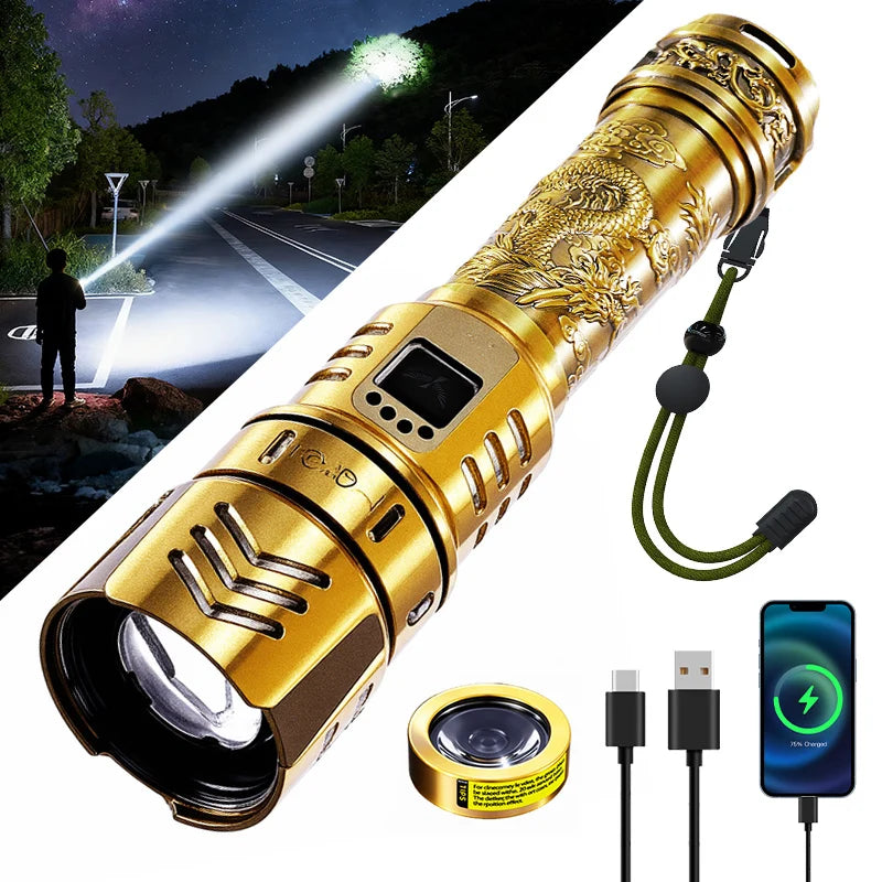 SKYFIRE Flashlight Store Rechargeable Handheld Flashlight