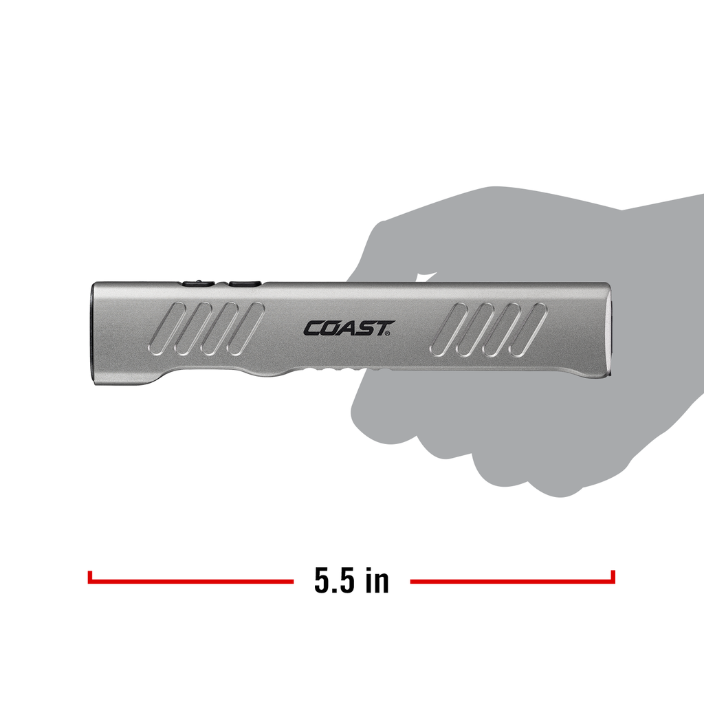 COAST Products Rechargeable Handheld Flashlight with Red Laser