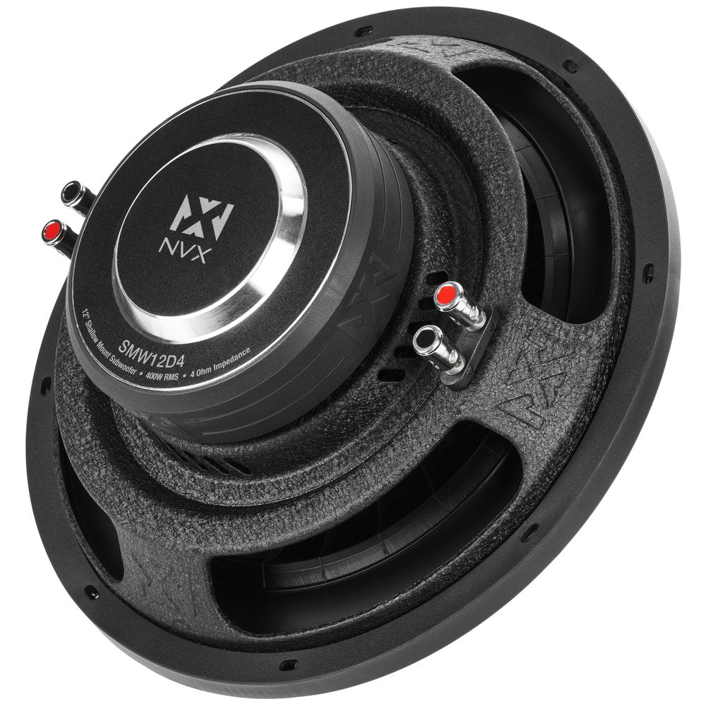 NVX 12-Inch Shallow-Mount Car Subwoofer