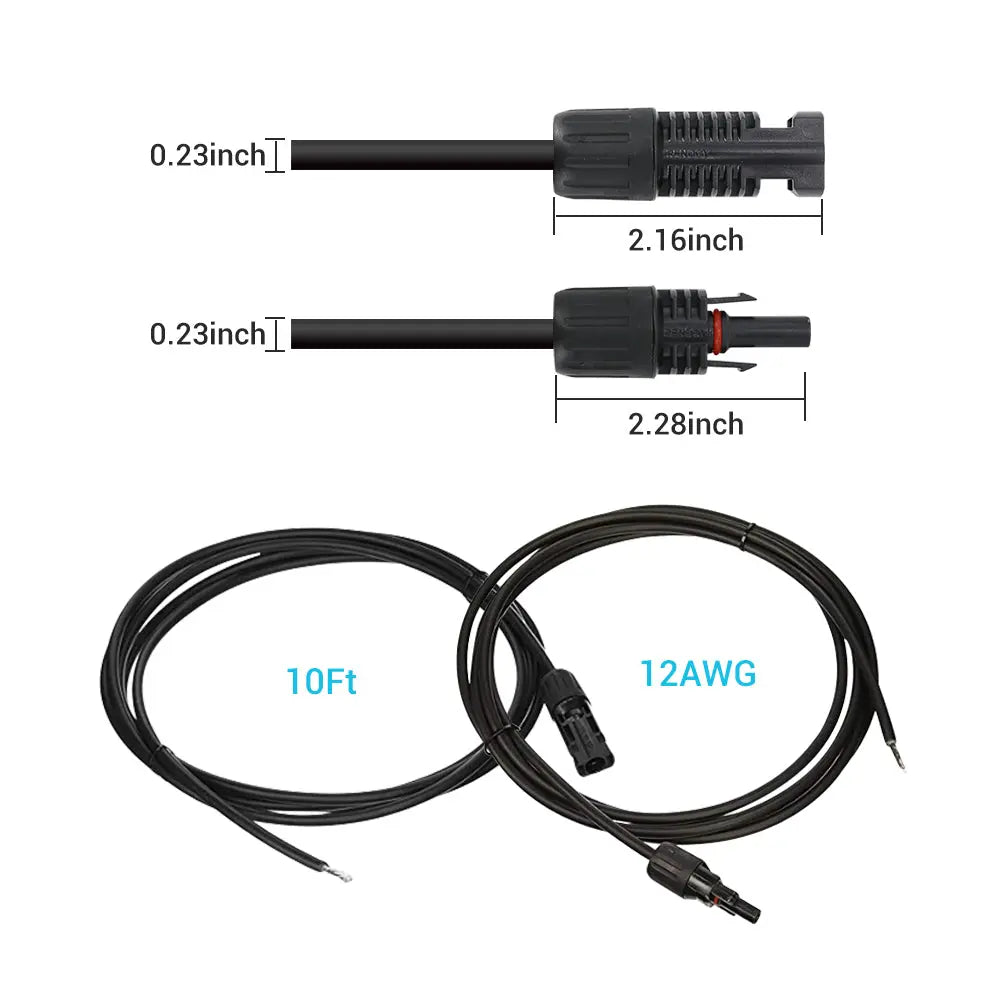 Renogy Solar Panel Adaptor Cable Pair