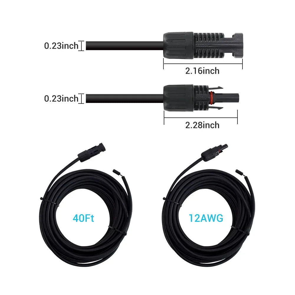 Renogy Solar Panel Adaptor Cable Pair