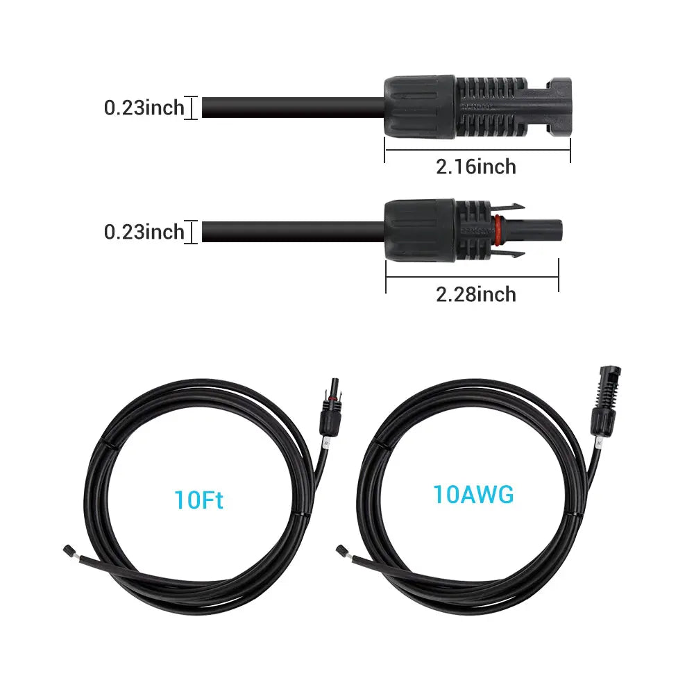 Renogy Solar Panel Adaptor Cable Pair