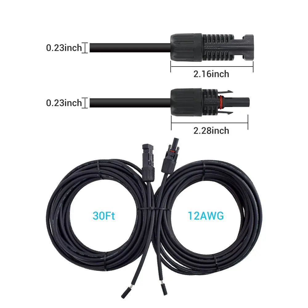 Renogy Solar Panel Adaptor Cable Pair