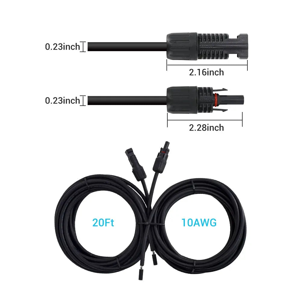 Renogy Solar Panel Adaptor Cable Pair