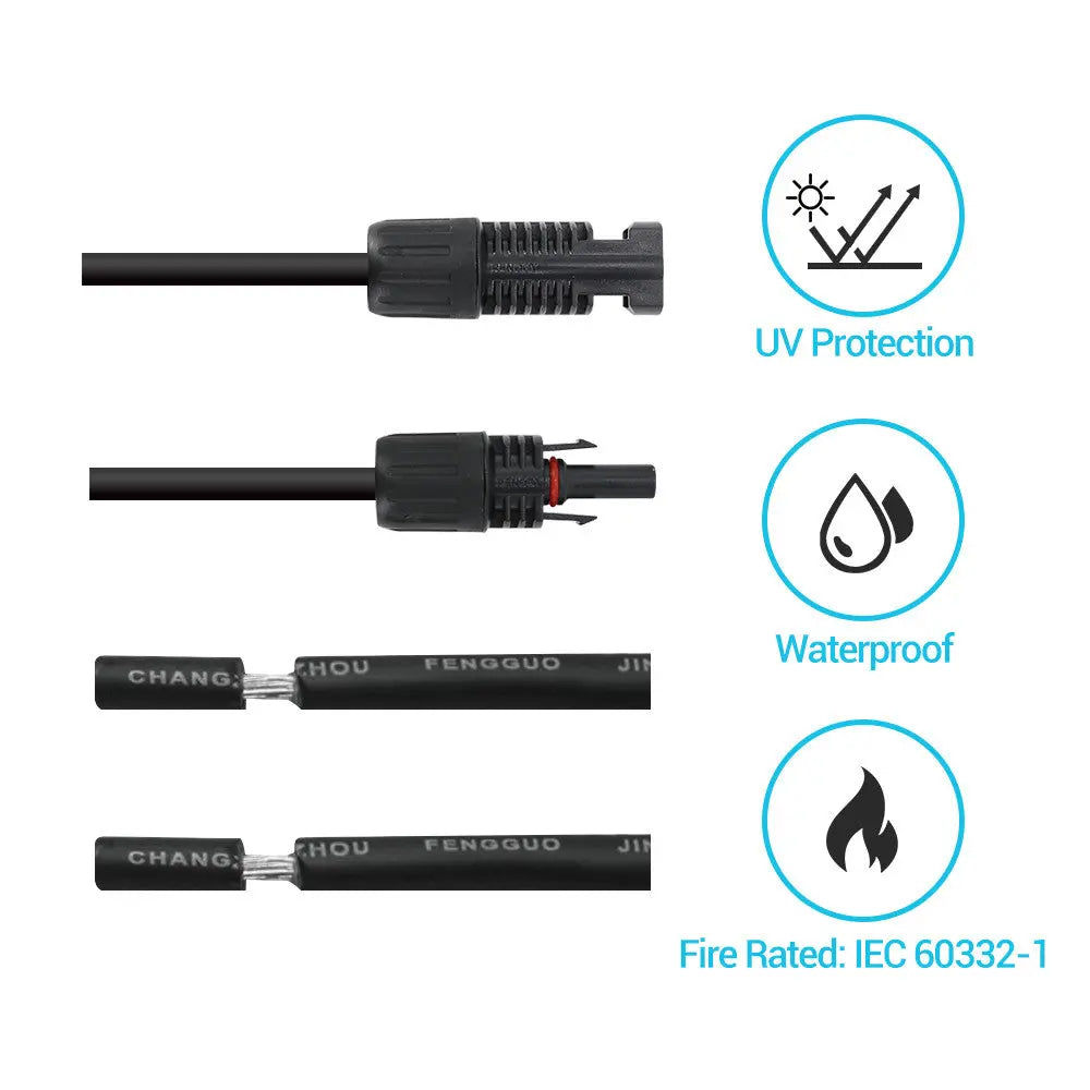 Renogy Solar Panel Adaptor Cable Pair