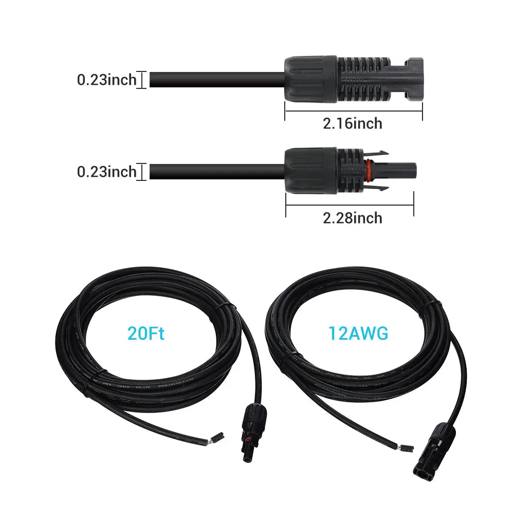 Renogy Solar Panel Adaptor Cable Pair