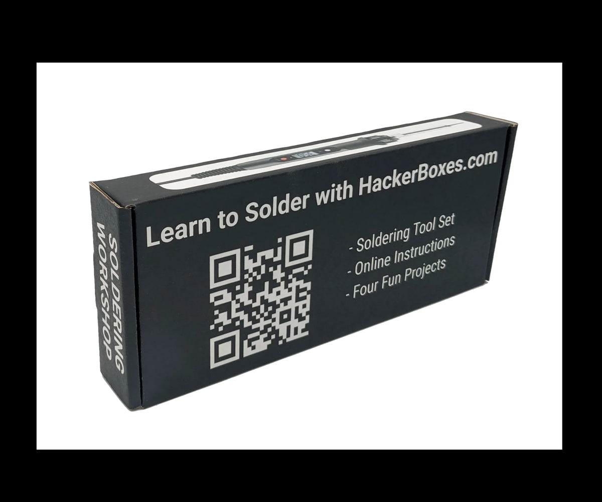 HackerBoxes Soldering Iron and Project Kit