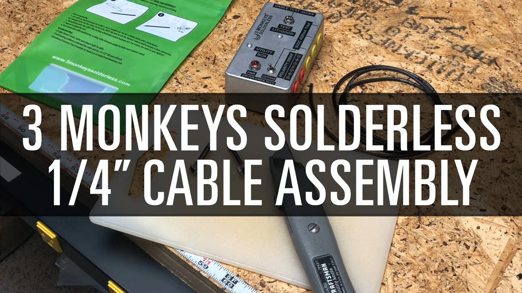 3 Monkeys Pedalboard Patch Cable Kit