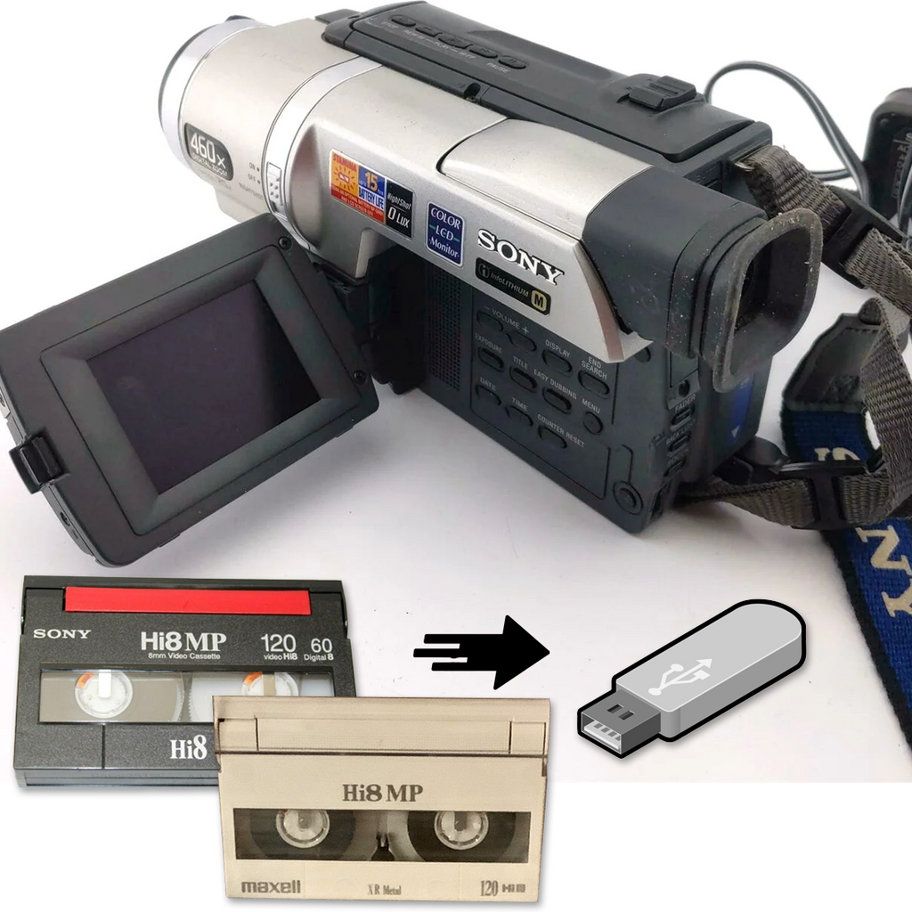 Tech Collector Hi8 and 8mm Camcorder Transfer Bundle