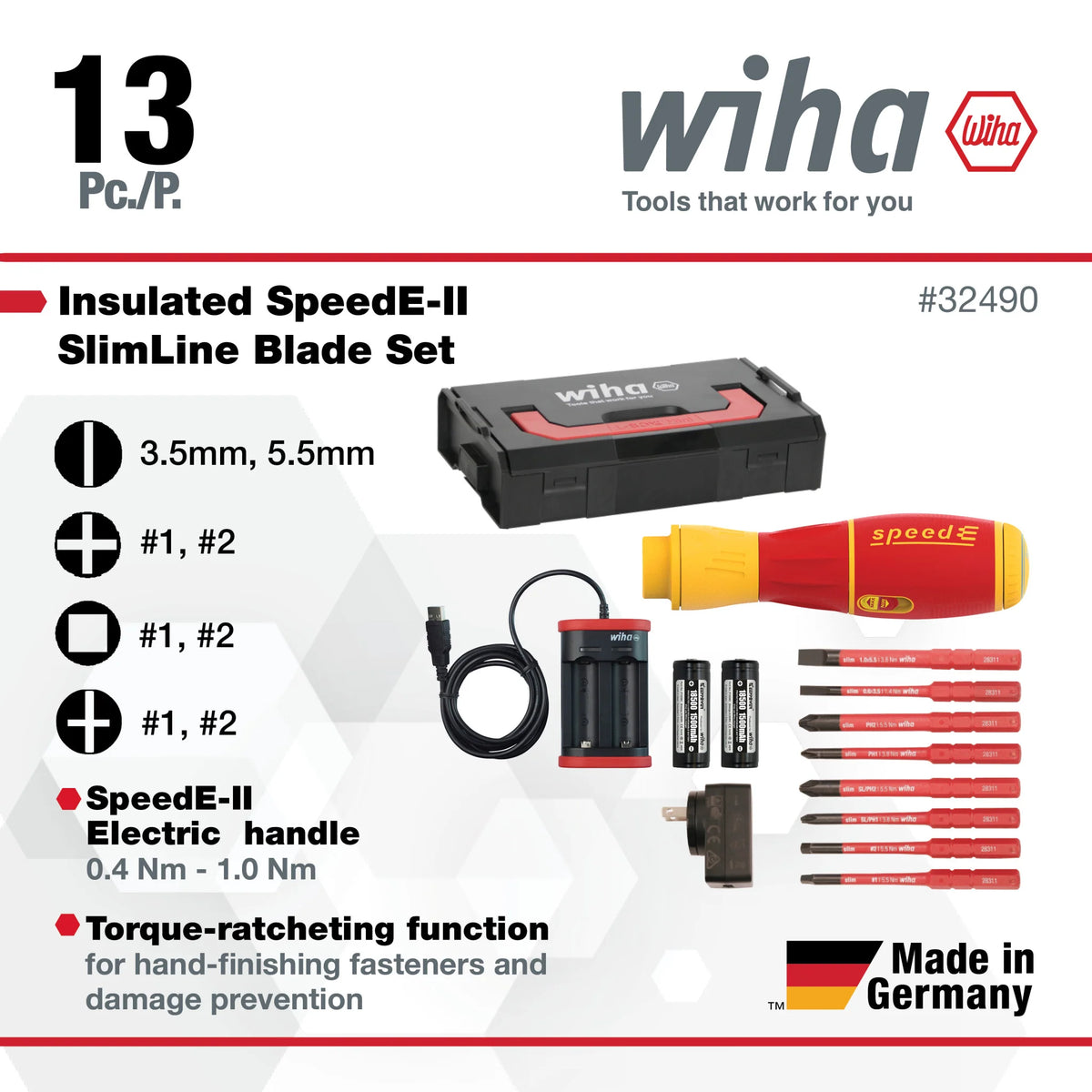 Wiha Electric Screwdriver Set