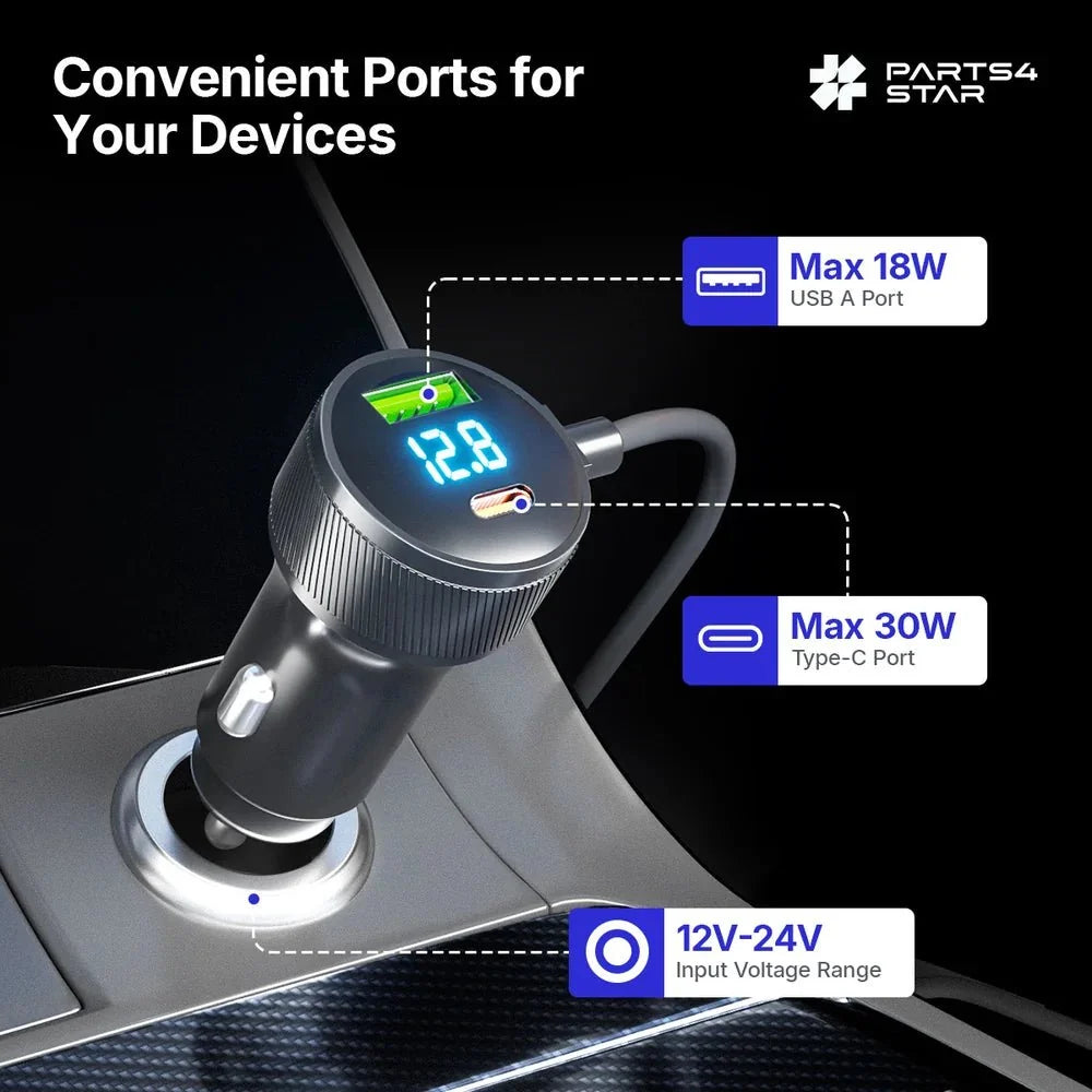 Parts4Star 30V Vehicle Power Adapter