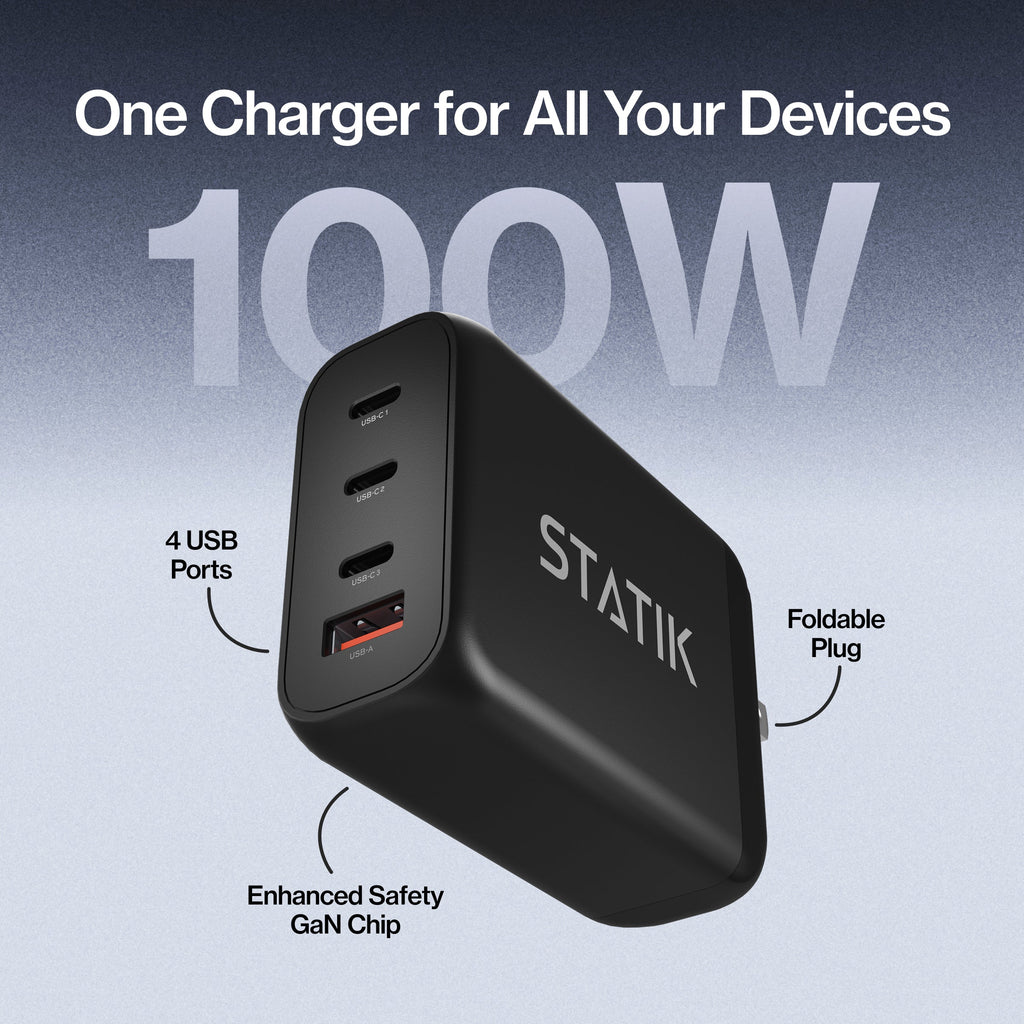 Shop Statik 100W GaN Wall Charger