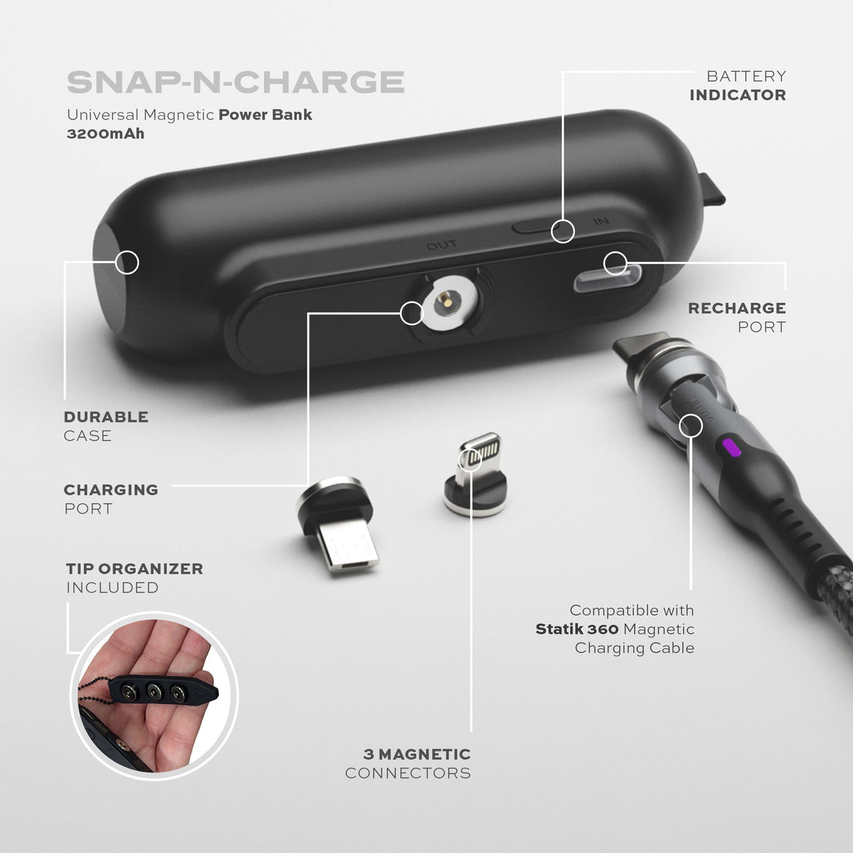 Statik Magnetic Power Bank