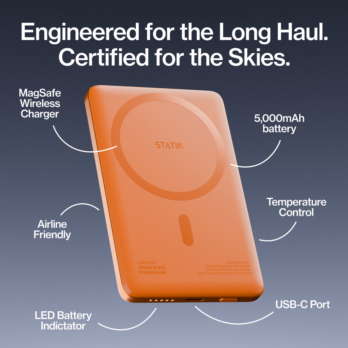 Shop Statik Magnetic Wireless Power Bank