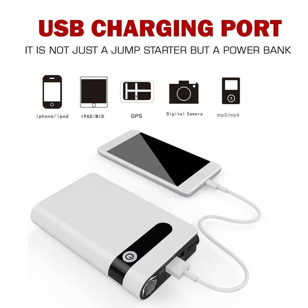 Stealth Angel Survival 12V Portable Vehicle Jump Starter and Power Bank