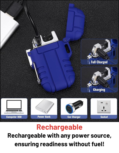 Stealth Angel Survival Rechargeable Dual-Arc Plasma Lighter