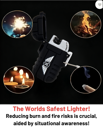 Stealth Angel Survival Rechargeable Dual-Arc Plasma Lighter