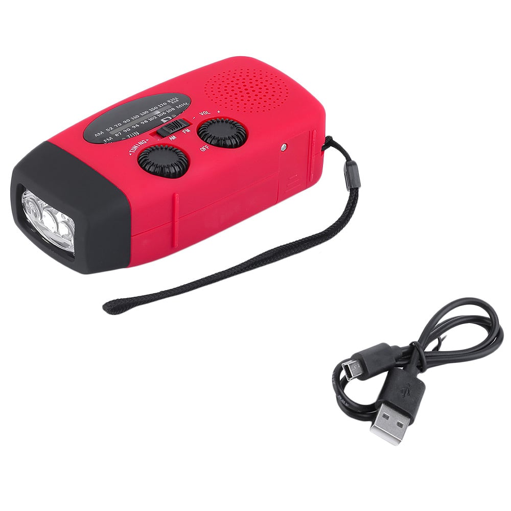 Stealth Angel Survival Emergency Weather Radio with Flashlight and Power Bank