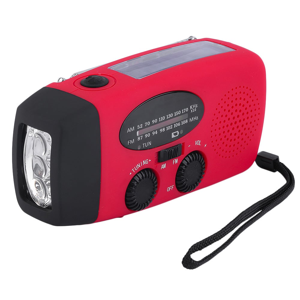 Stealth Angel Survival Emergency Weather Radio with Flashlight and Power Bank