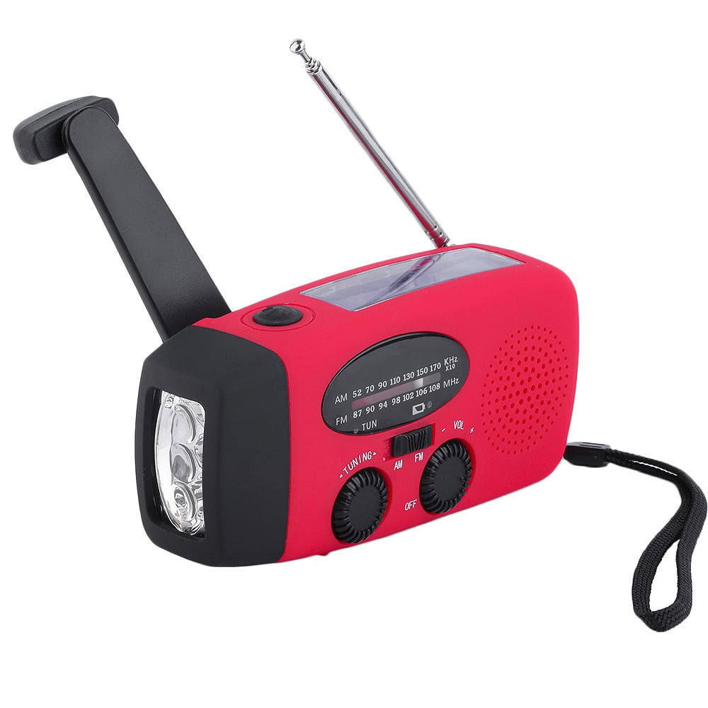 Stealth Angel Survival Emergency Weather Radio with Flashlight and Power Bank