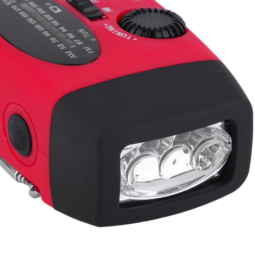 Stealth Angel Survival Emergency Weather Radio with Flashlight and Power Bank