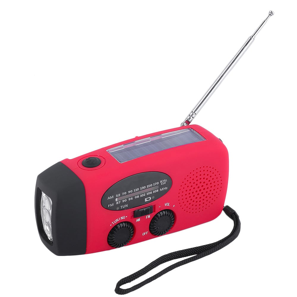 Stealth Angel Survival Emergency Weather Radio with Flashlight and Power Bank
