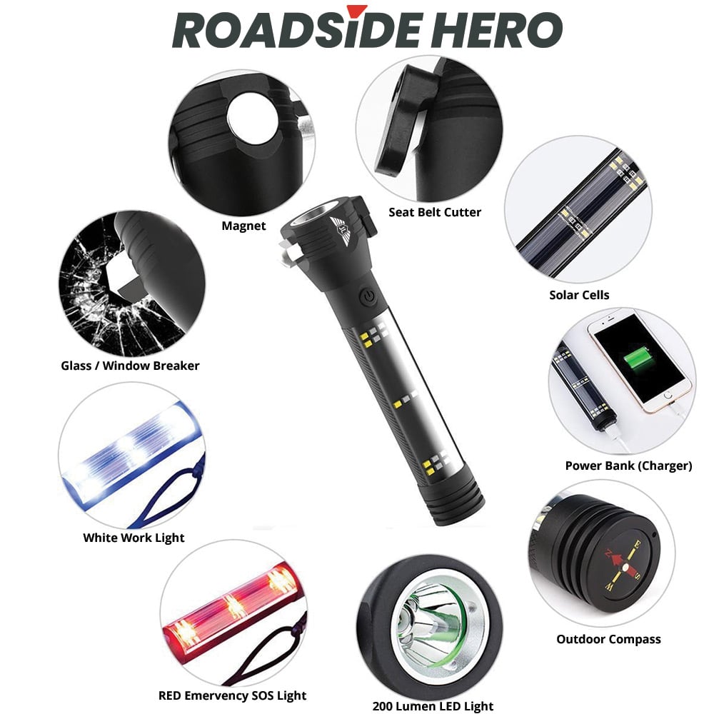 Stealth Angel Survival Emergency Flashlight Multi-Tool