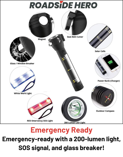 Stealth Angel Survival Emergency Flashlight Multi-Tool