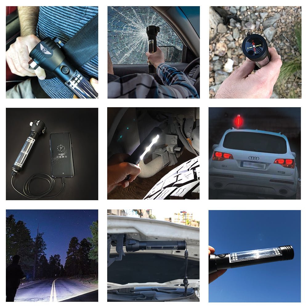 Stealth Angel Survival Emergency Flashlight Multi-Tool