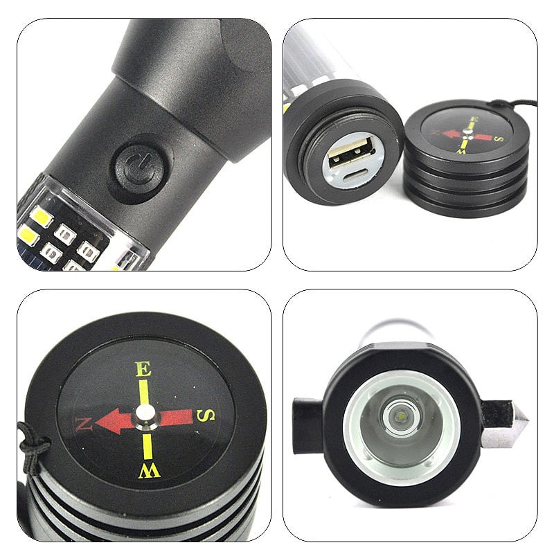 Stealth Angel Survival Emergency Flashlight Multi-Tool
