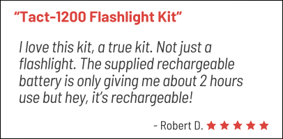 Stealth Angel Survival Rechargeable Tactical Flashlight Kit