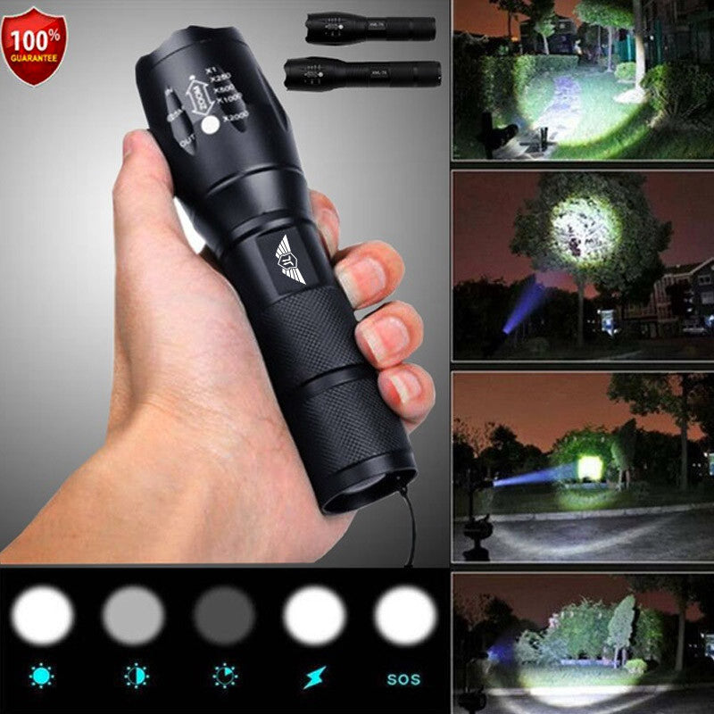 Stealth Angel Survival Rechargeable Tactical Flashlight Kit