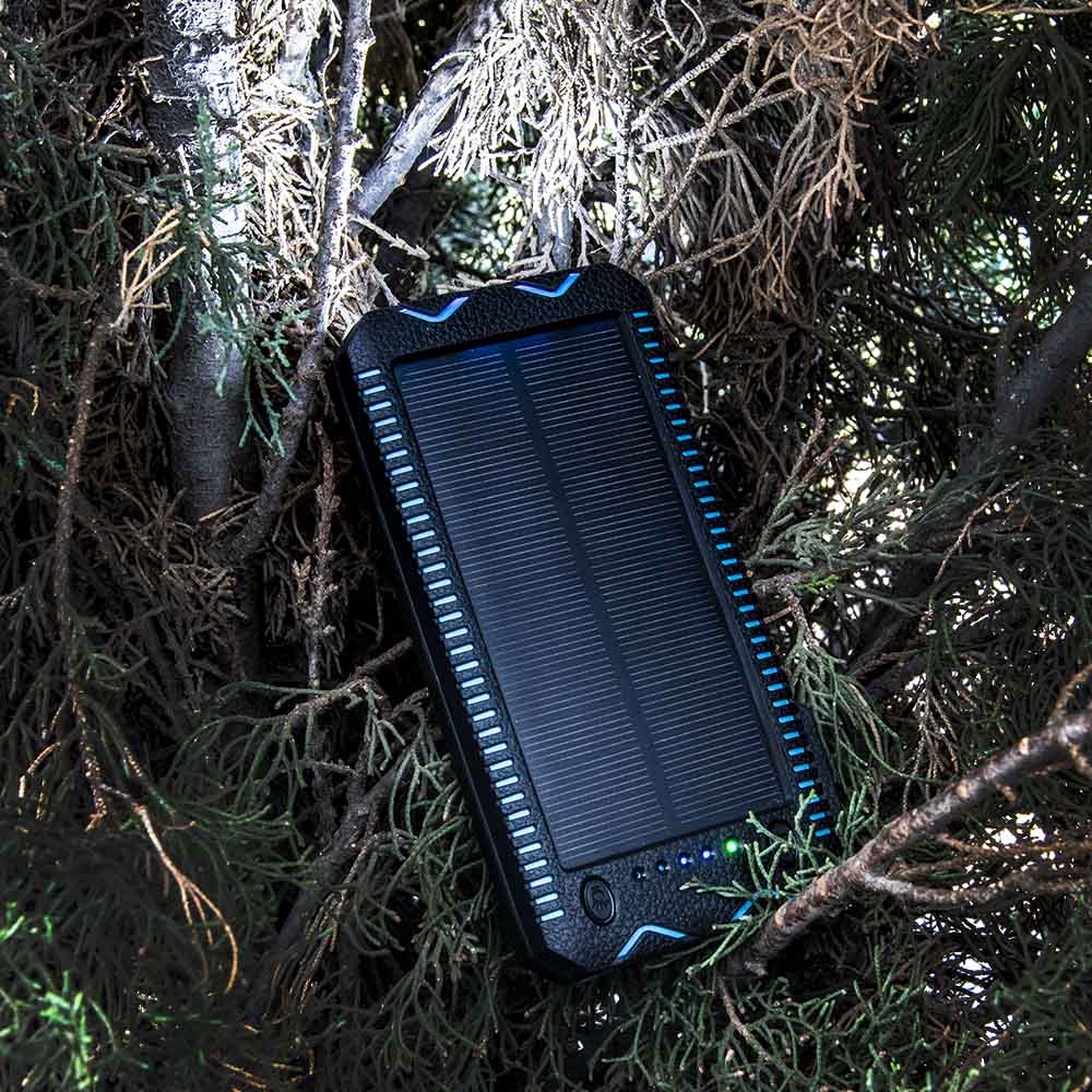Stealth Angel Survival 20000mAh Solar Power Bank with Flashlights