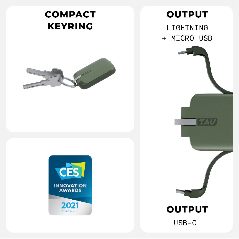 Rolling Square Keyring Power Bank