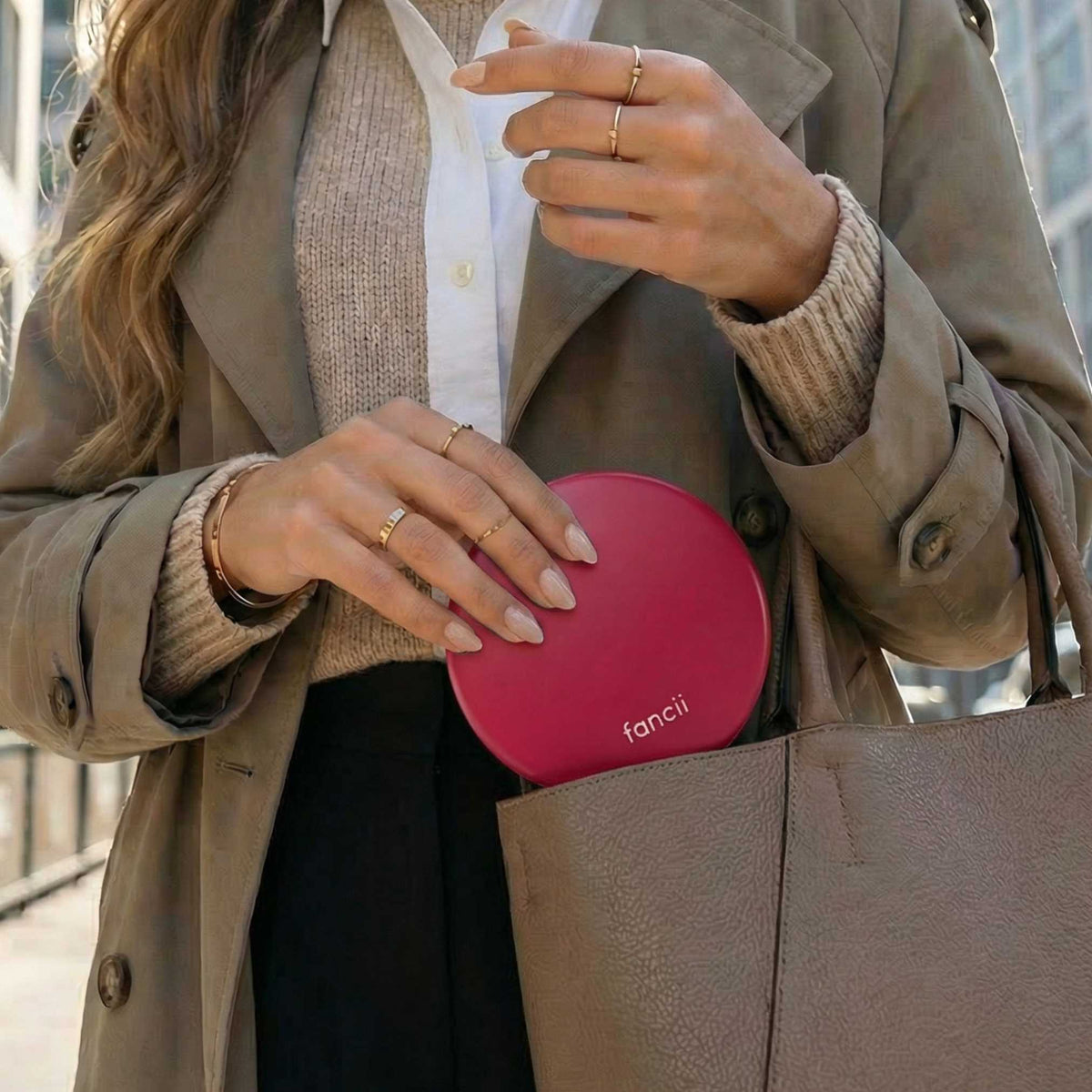 Fancii LED Compact Makeup Mirror