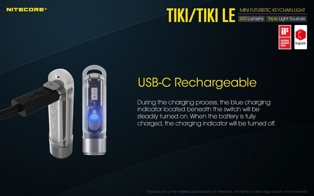Nitecore USB-C Rechargeable Flashlight
