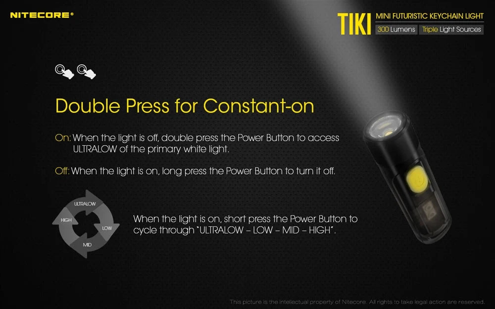 Nitecore USB-C Rechargeable Flashlight