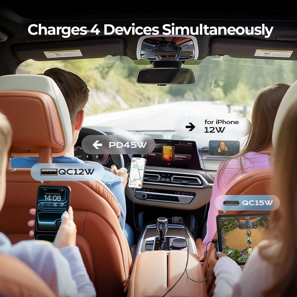TITAN X Four-Output Car Device Charger