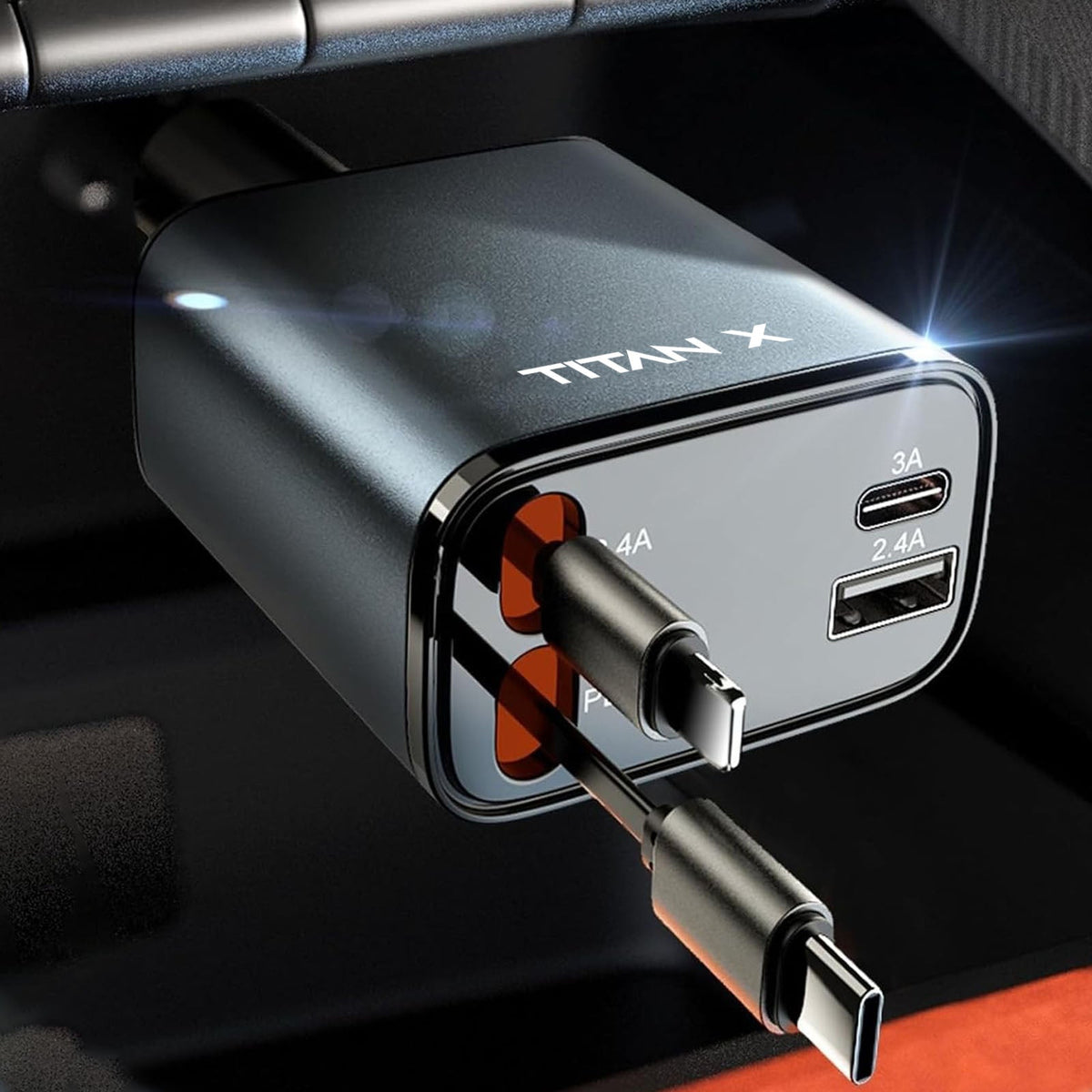 TITAN X Four-Output Car Device Charger