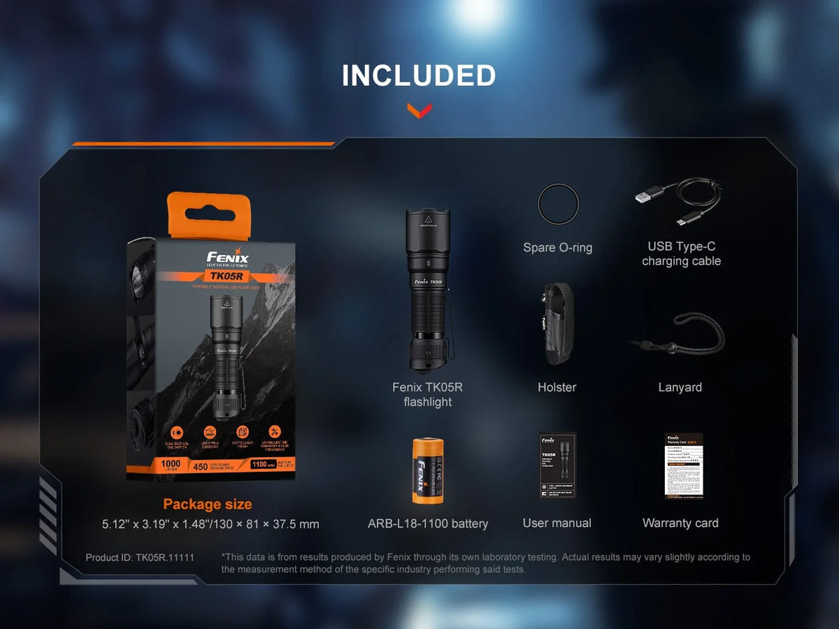 Fenix Rechargeable LED Flashlight Kit