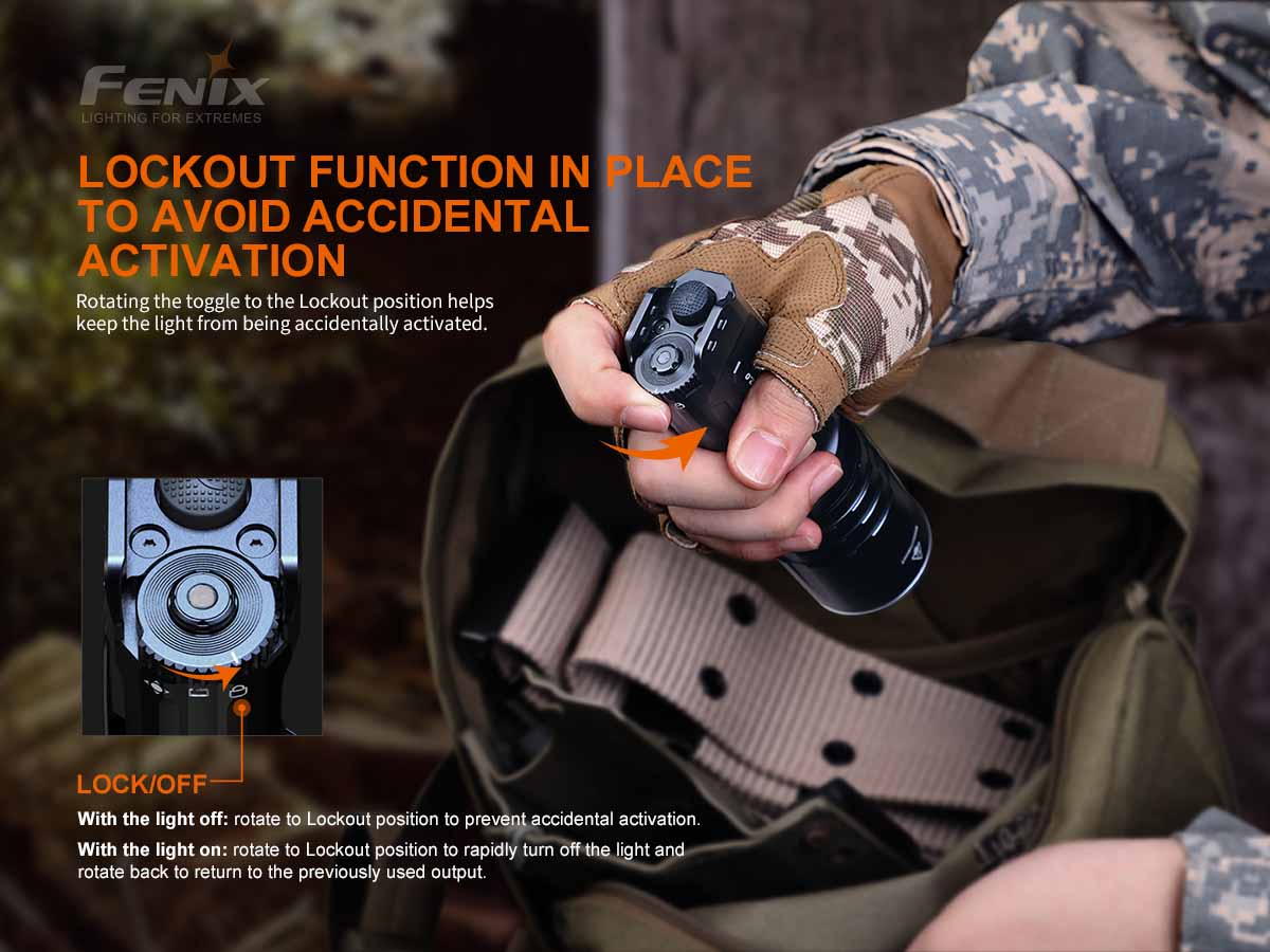 Fenix Dual-18650 Tactical Flashlight