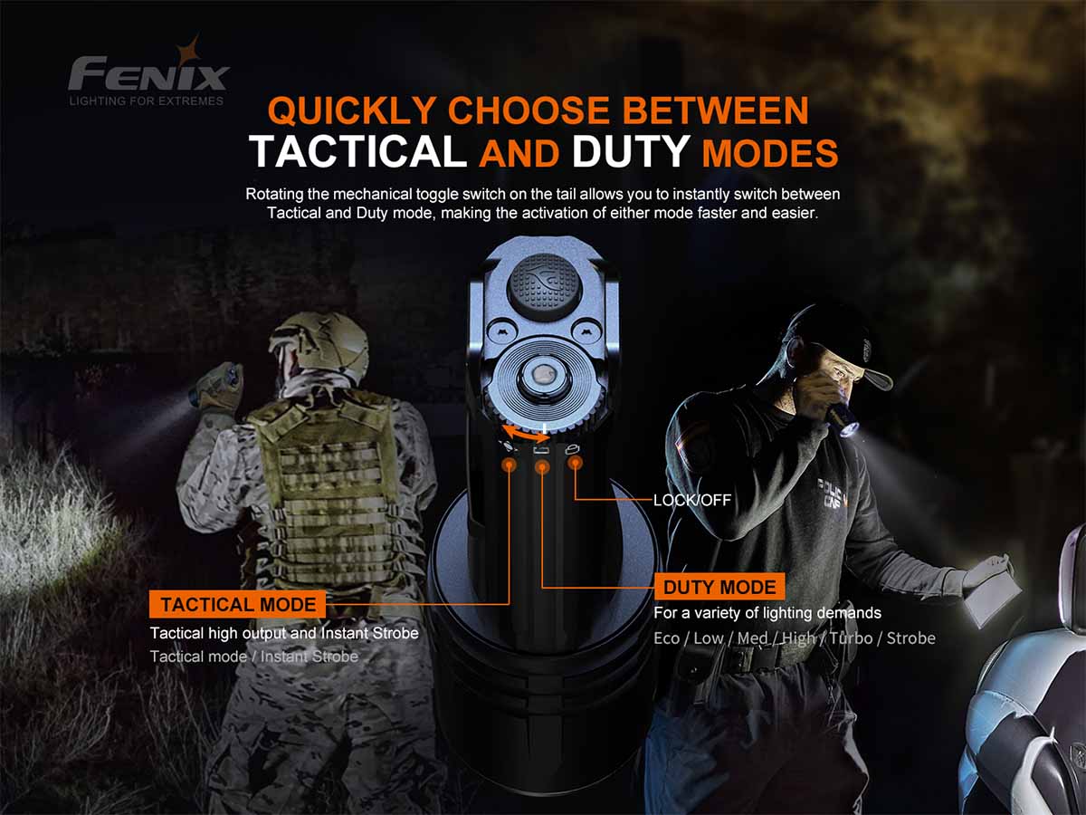 Fenix Dual-18650 Tactical Flashlight