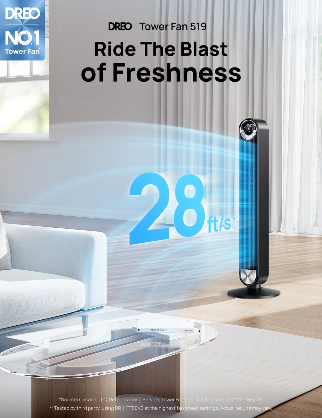 DREO Tower Fan