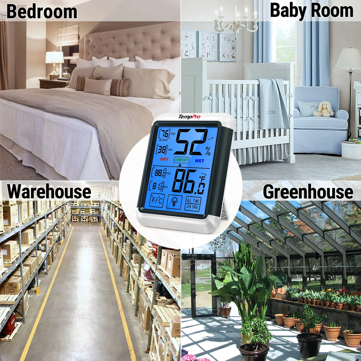 TempPro Indoor Thermometer and Hygrometer