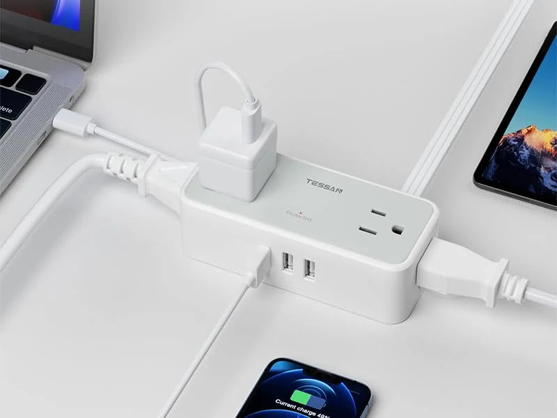 TESSAN USB Surge Protector Power Strip