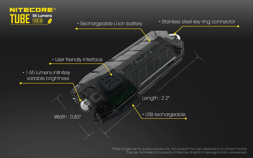 Nitecore Rechargeable Keychain Flashlight