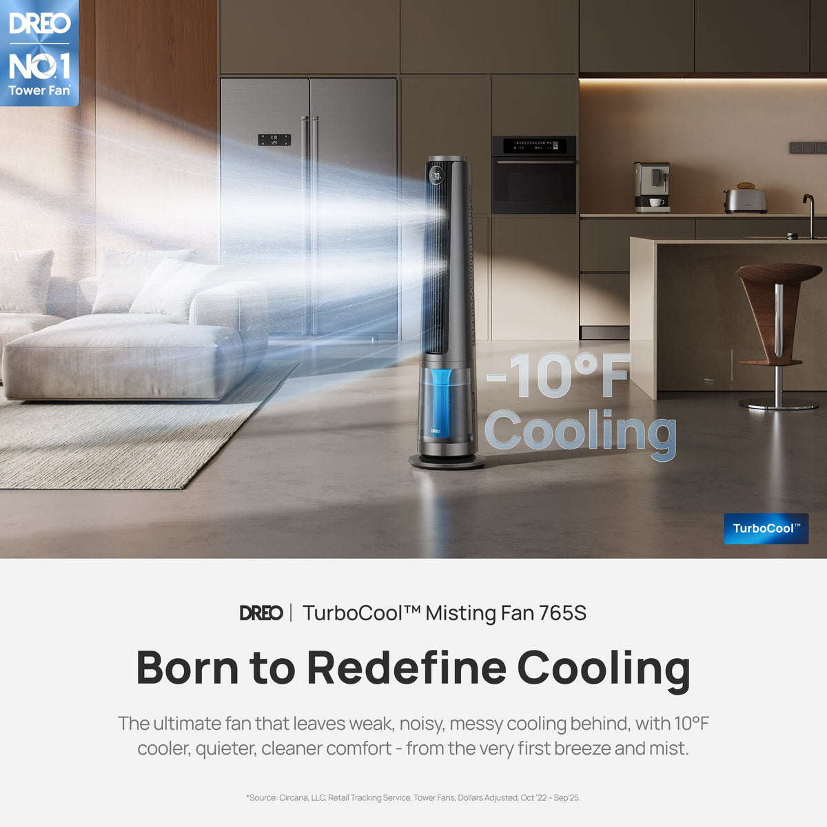 DREO Misting Tower Fan